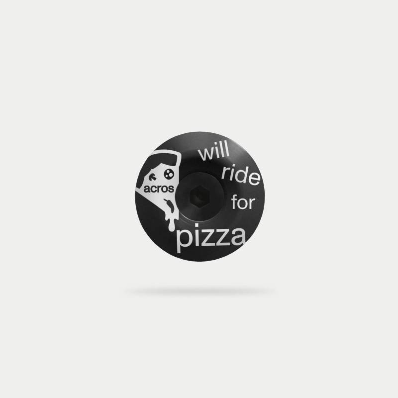 pizza topcap, schwarz, ohne individuellem text